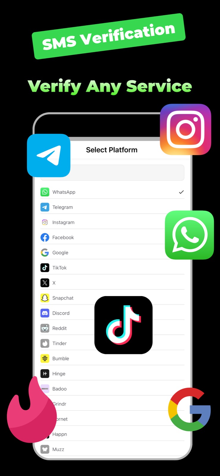 Choosing a platform for SMS verification in Numy